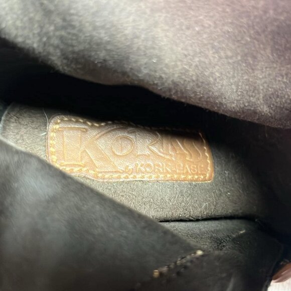 Korks by Kork Ease Brown Leather Zip Wedge Heel Ankle Boots Women's 6M - Picture 7 of 16